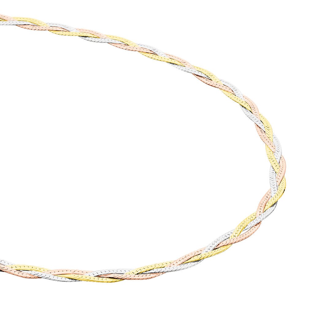 Collier Elae Argent Tricolore - Chaines Femme | Histoire d’Or