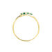 Bague Simma Or Jaune Diamant Et Emeraude