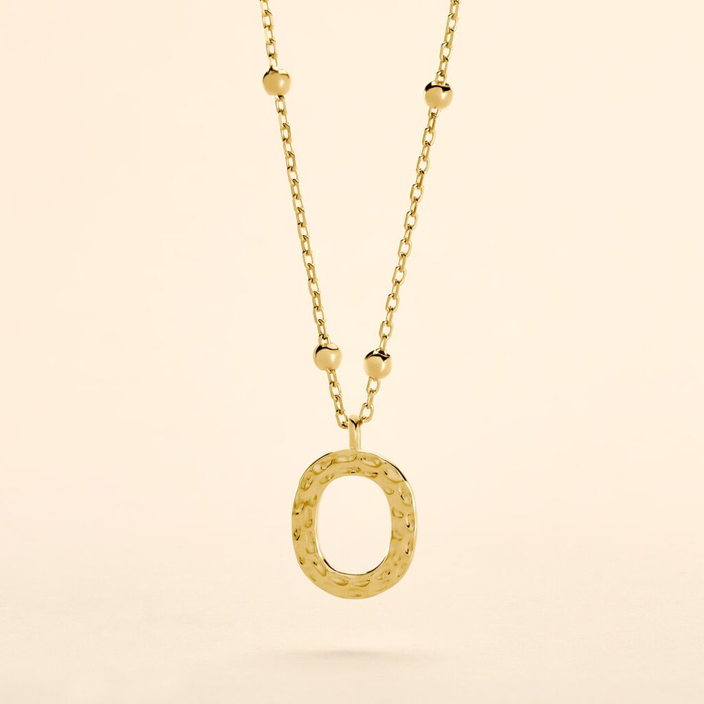 Collier Plaqu&eacute; Or Jaune Lettra - Bijoux sans pierre Femme | Histoire d&rsquo;Or