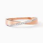 Bague Suzie Or Rose Diamant - Bagues avec pierre Femme | Histoire d&rsquo;Or