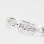 Bague Solitaire Katalina Or Blanc Diamant - Bagues solitaires Femme | Histoire d&rsquo;Or