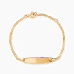 Bracelet Identite Bebe Or Jaune Ericka - Bracelets Communion Enfant | Histoire d&rsquo;Or