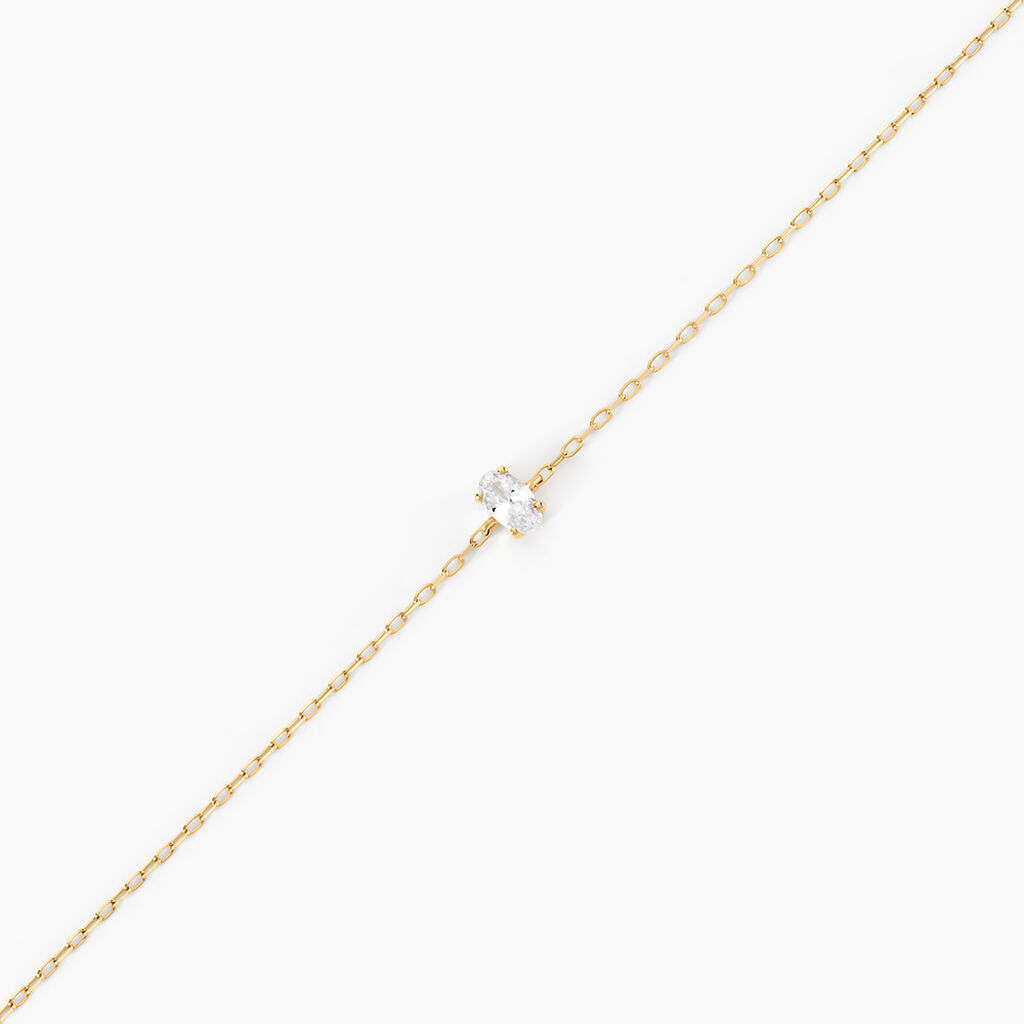 Bracelet Husam Or Jaune Oxyde De Zirconium - Bracelets Femme | Histoire d&rsquo;Or