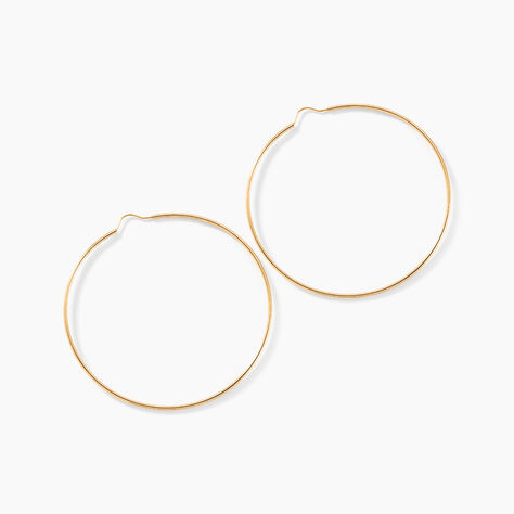 Cr&eacute;oles Dominae Or Jaune - Boucles d'oreilles cr&eacute;oles Femme | Histoire d&rsquo;Or