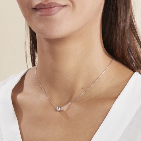 Collier Nassiera Argent Blanc - Colliers fantaisie Femme | Histoire d’Or