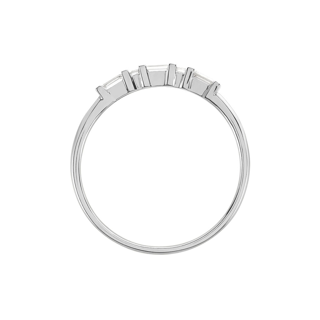 Bague 1986 Or Blanc Diamant - Bagues avec pierre Femme | Histoire d’Or