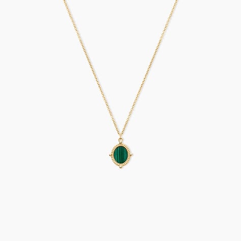 Collier Lucky Gems Or Jaune Malachite - Colliers Femme | Histoire d&rsquo;Or