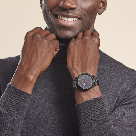 Montre Hugo First Noir - Montres Homme | Histoire d’Or