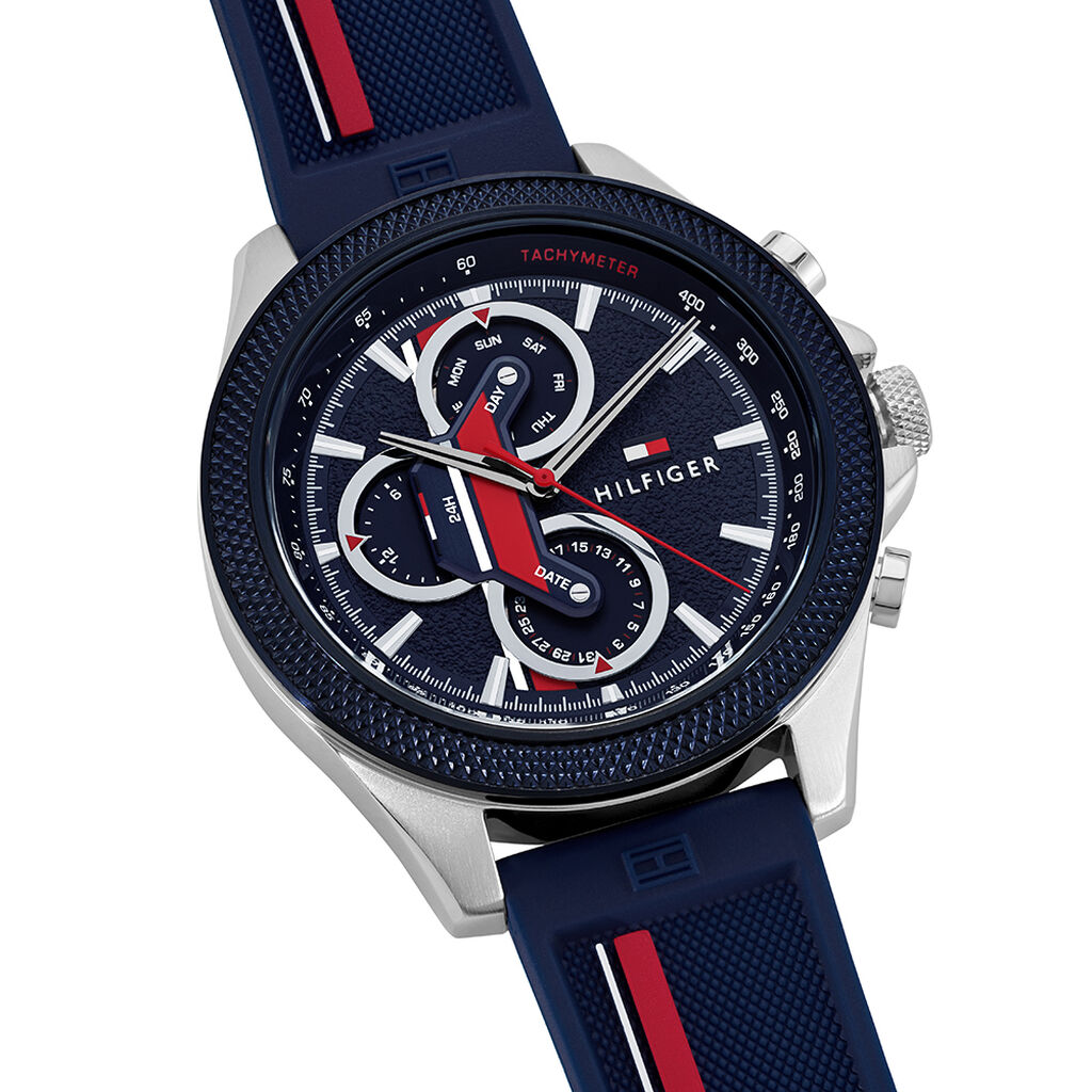 Montre Tommy Hilfiger Clark Bleu - Montres Homme | Histoire d&rsquo;Or