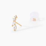 Boucles D'oreilles Puces Iuliana Or Jaune Oxyde De Zirconium - Clous d'oreilles Femme | Histoire d&rsquo;Or