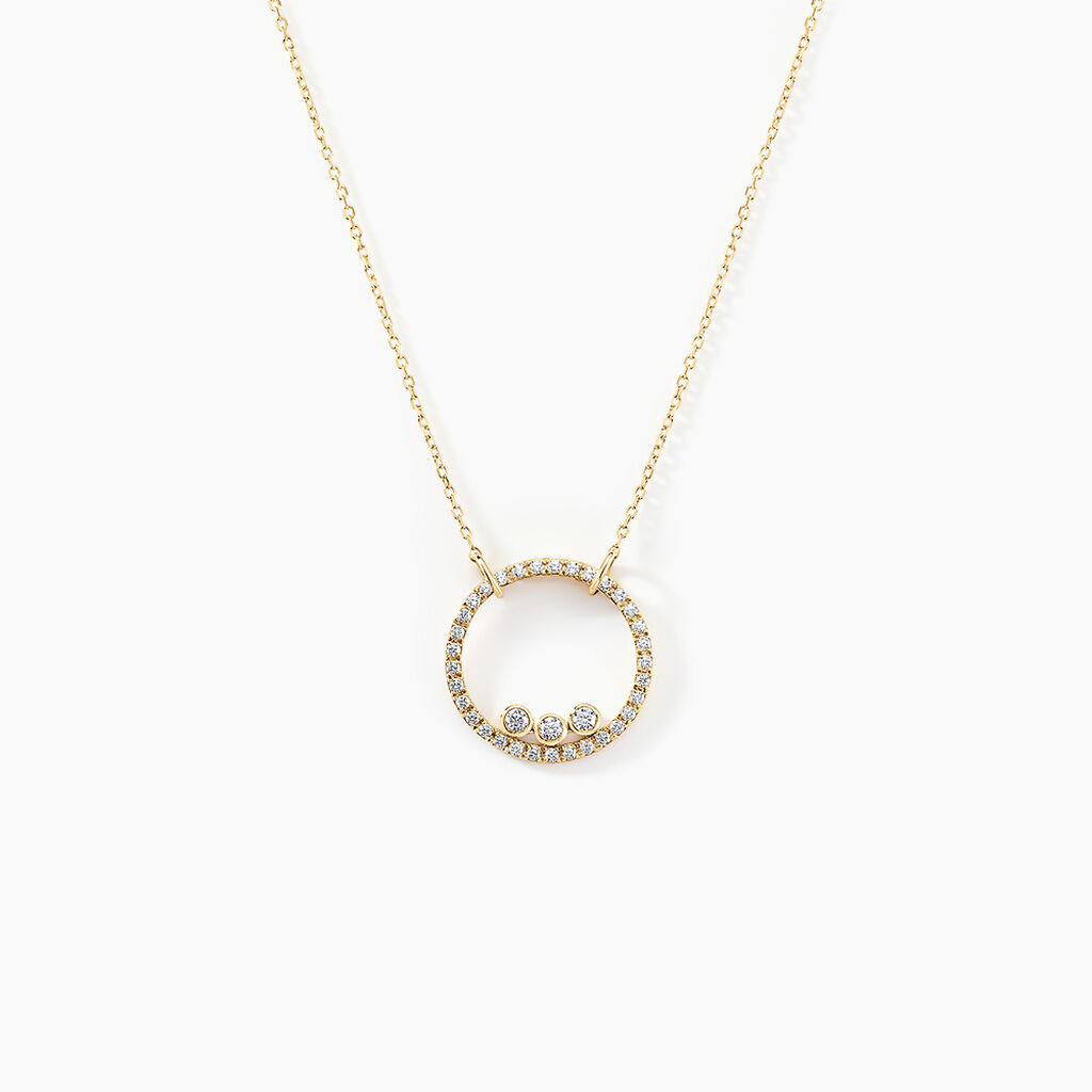 Collier Rodica Or Jaune Oxyde De Zirconium - Colliers Femme | Histoire d&rsquo;Or