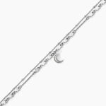 Cha&icirc;ne De Cheville Marie-nicaise Argent Blanc - Cha&icirc;nes de cheville Femme | Histoire d&rsquo;Or