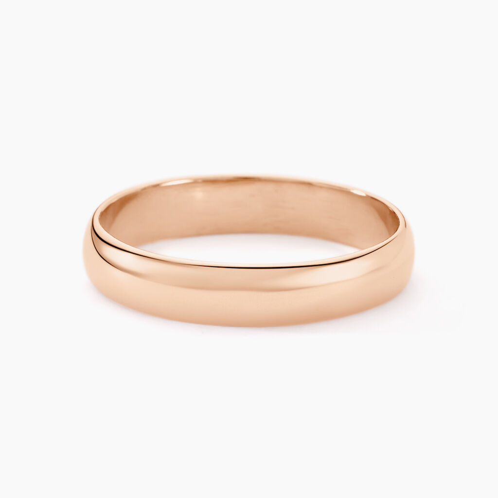 Alliances Argent Rose Alexyne Jonc Bombe 4mm - Alliances Homme | Histoire d&rsquo;Or