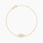 Bracelet Lacey Or Bicolore Oxyde De Zirconium - Bracelets Femme | Histoire d&rsquo;Or