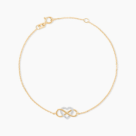 Bracelet Lacey Or Bicolore Oxyde De Zirconium - Bracelets Femme | Histoire d&rsquo;Or