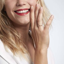 Bague Or Jaune Daegan Oxydes De Zirconium - Bagues solitaires Femme | Histoire d’Or