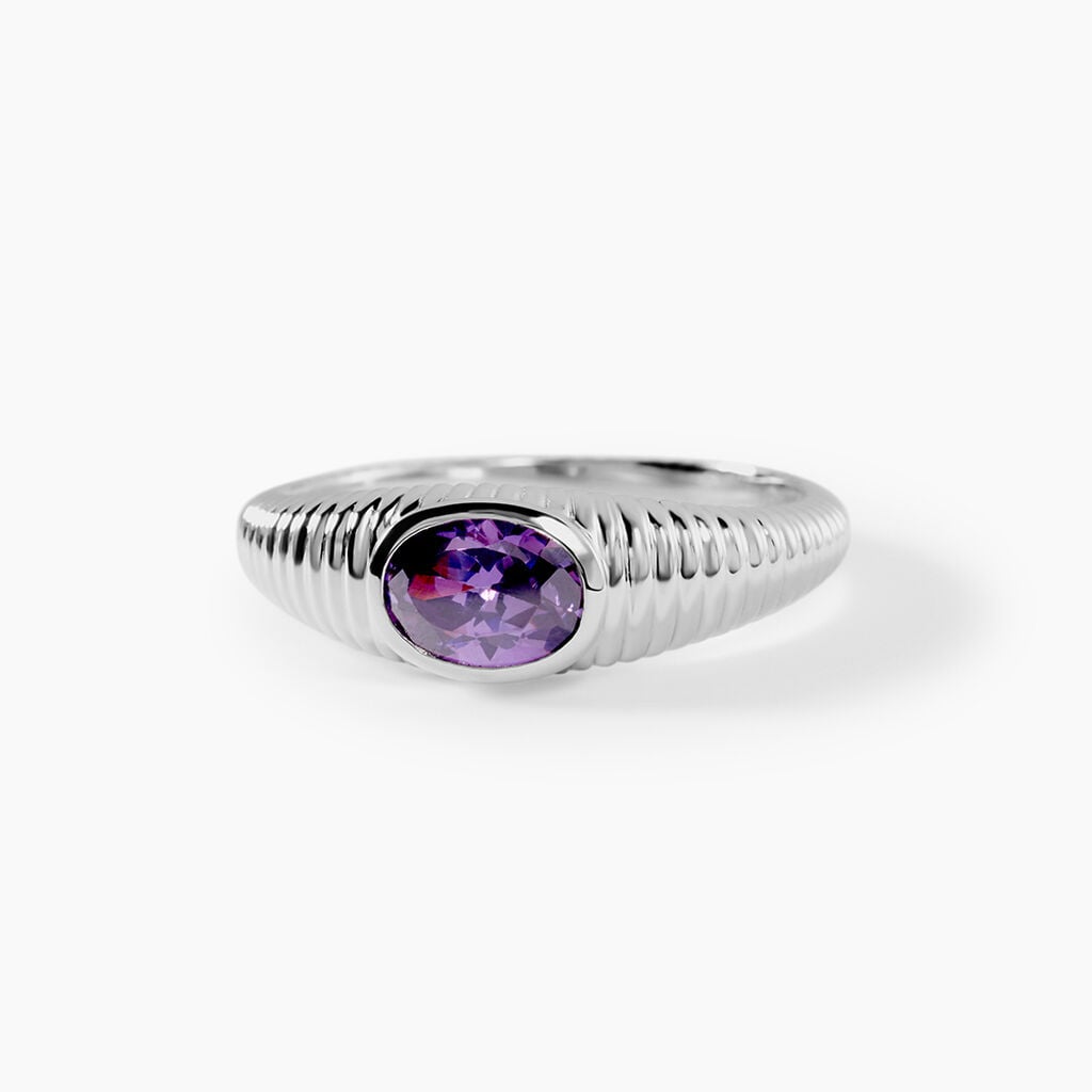 Bague Ilvaee Argent Blanc Oxyde De Zirconium - Bagues solitaires Femme | Histoire d&rsquo;Or