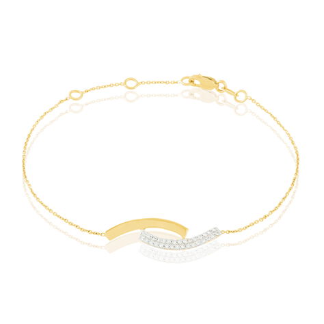 Bracelet Vero Or Jaune Oxyde De Zirconium - Bracelets Femme | Histoire d’Or