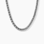 Collier Frederic Acier Blanc - Bijoux sans pierre Homme | Histoire d&rsquo;Or
