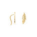 Bijoux D'oreilles Hanae Plaqué Or Jaune - Bijoux Plume Femme | Histoire d’Or