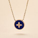 Collier Talisman Or Jaune Lapis Lazuli Diamant - Colliers Femme | Histoire d&rsquo;Or