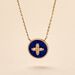 Collier Talisman Or Jaune Lapis Lazuli Diamant - Colliers Femme | Histoire d’Or