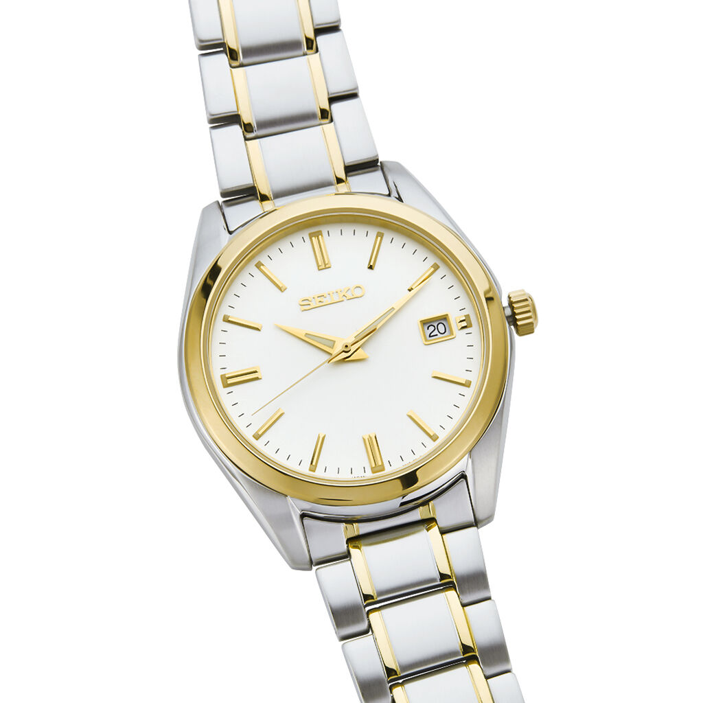 Montre Seiko Classique Blanc - Montres Homme | Histoire d’Or