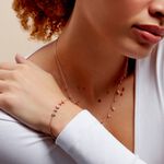 Bracelet Nimbe Argent Rose Oxyde De Zirconium - Bracelets Femme | Histoire d&rsquo;Or