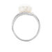 Bague Loris Argent Blanc Perle De Culture Et Oxyde De Zirconium - Bagues avec pierre Femme | Histoire d’Or