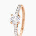 Bague Solitaire Manon Or Rose Oxyde De Zirconium - Bagues solitaires Femme | Histoire d’Or