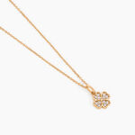 Collier Rhosyn Plaqu&eacute; Or Jaune Oxyde De Zirconium - Colliers Femme | Histoire d&rsquo;Or