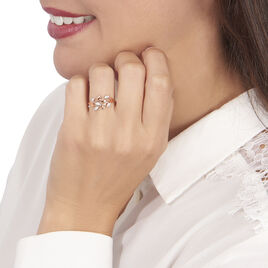 Bague Emelyne Or Rose Diamant - Bagues avec pierre Femme | Histoire d’Or