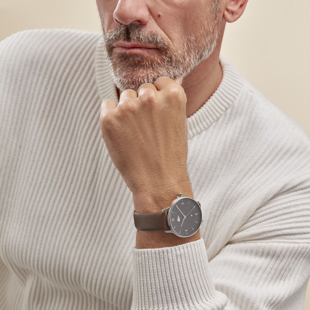 Montre sales lacoste marron