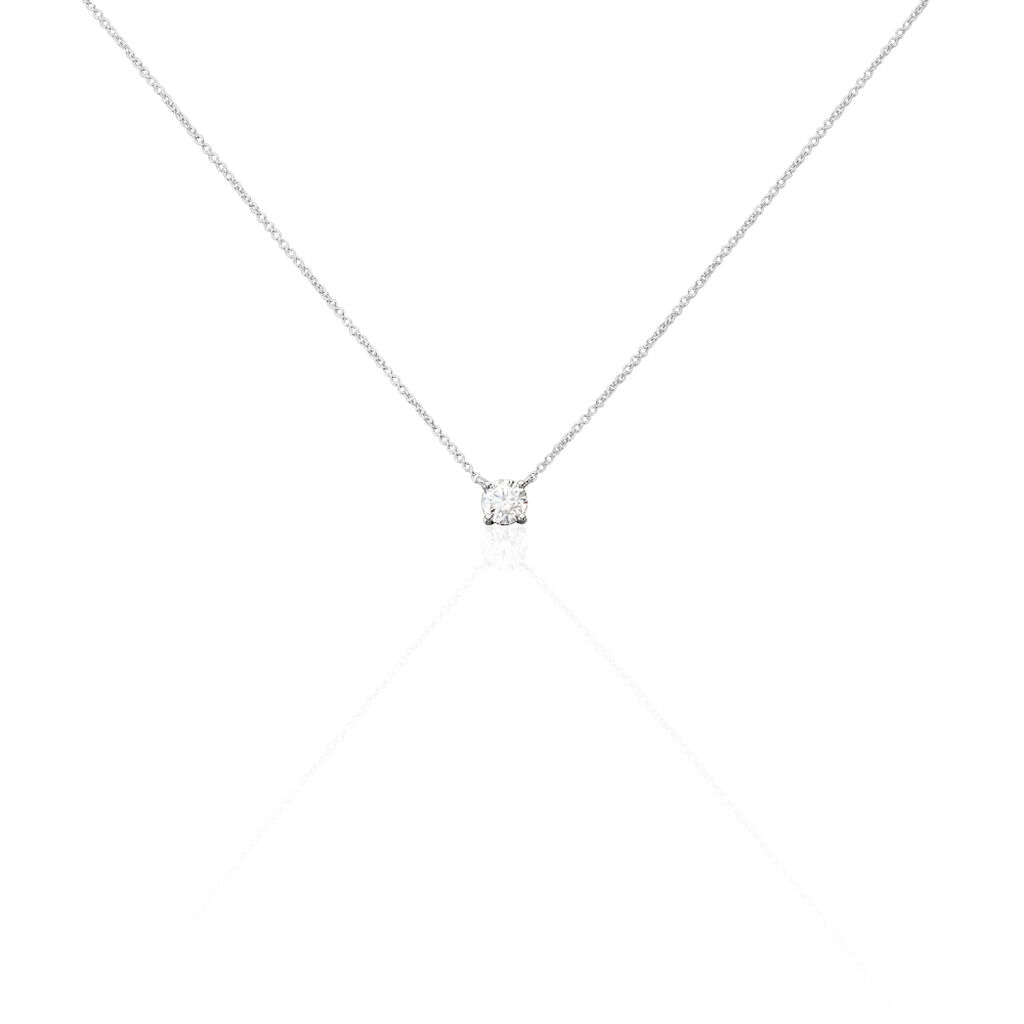 Collier Aphrodite Or Blanc Diamant