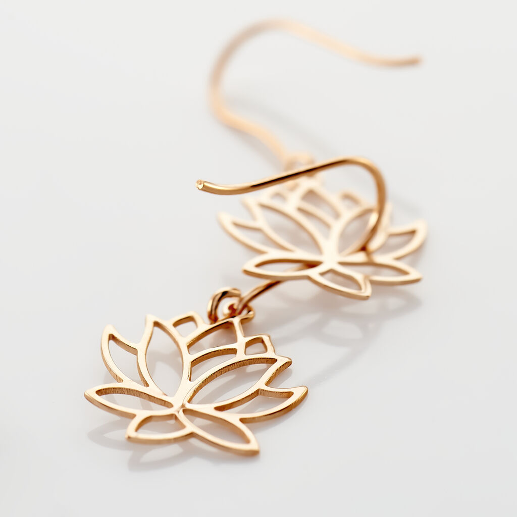 Boucles D'oreilles Pendantes Rosita Argent Rose - Boucles d'oreilles fantaisie Femme | Histoire d’Or