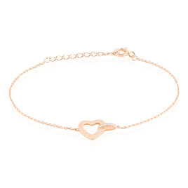 Bracelet Elanda Argent Rose Oxyde De Zirconium - Bracelets Coeur Femme | Histoire d’Or