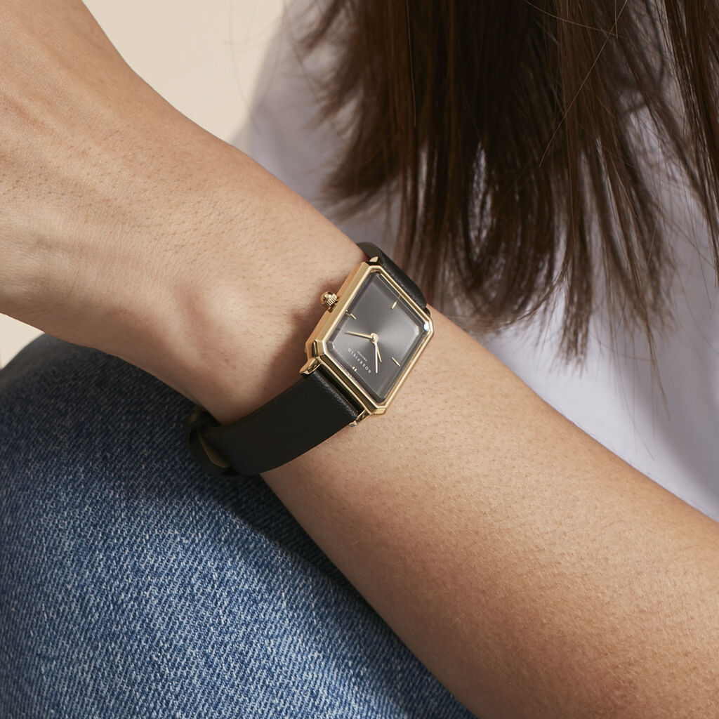 Montre Rosefield Octagon Noir - Montres Femme | Histoire d’Or