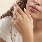 Bague Soleil D'hiver Or Blanc Diamant Divers - Bagues avec pierre Femme | Histoire d&rsquo;Or