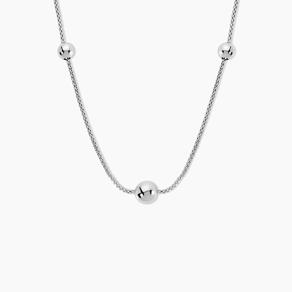Collier Catarina Argent Blanc - Colliers fantaisie Femme | Histoire d&rsquo;Or