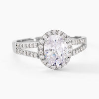 Bague Arjun Or Blanc Oxyde De Zirconium