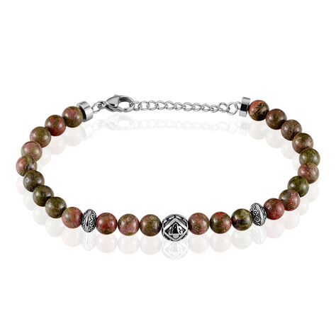 Bracelet Boules Acier Gris Labhras - Bracelets fantaisie Homme | Histoire d’Or