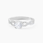 Solitaire Or Blanc Sevastiane Oxyde De Zirconium - Bagues solitaires Femme | Histoire d&rsquo;Or