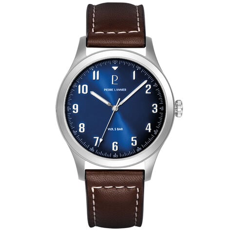 Montre Pierre Lannier Aviateur Bleu - Montres Homme | Histoire d’Or