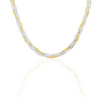 Collier Ehud Argent Bicolore