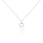 Collier Gr&acirc;ces Argent Blanc Oxyde De Zirconium - Colliers fantaisie Femme | Histoire d&rsquo;Or