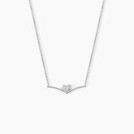 Collier Miline Argent Blanc Oxyde De Zirconium - Colliers fantaisie Femme | Histoire d&rsquo;Or