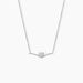 Collier Miline Argent Blanc Oxyde De Zirconium