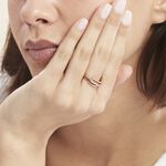 Bague Plaqu&eacute; Or Jaune Ciera Oxydes De Zirconium - Bagues avec pierre Femme | Histoire d&rsquo;Or