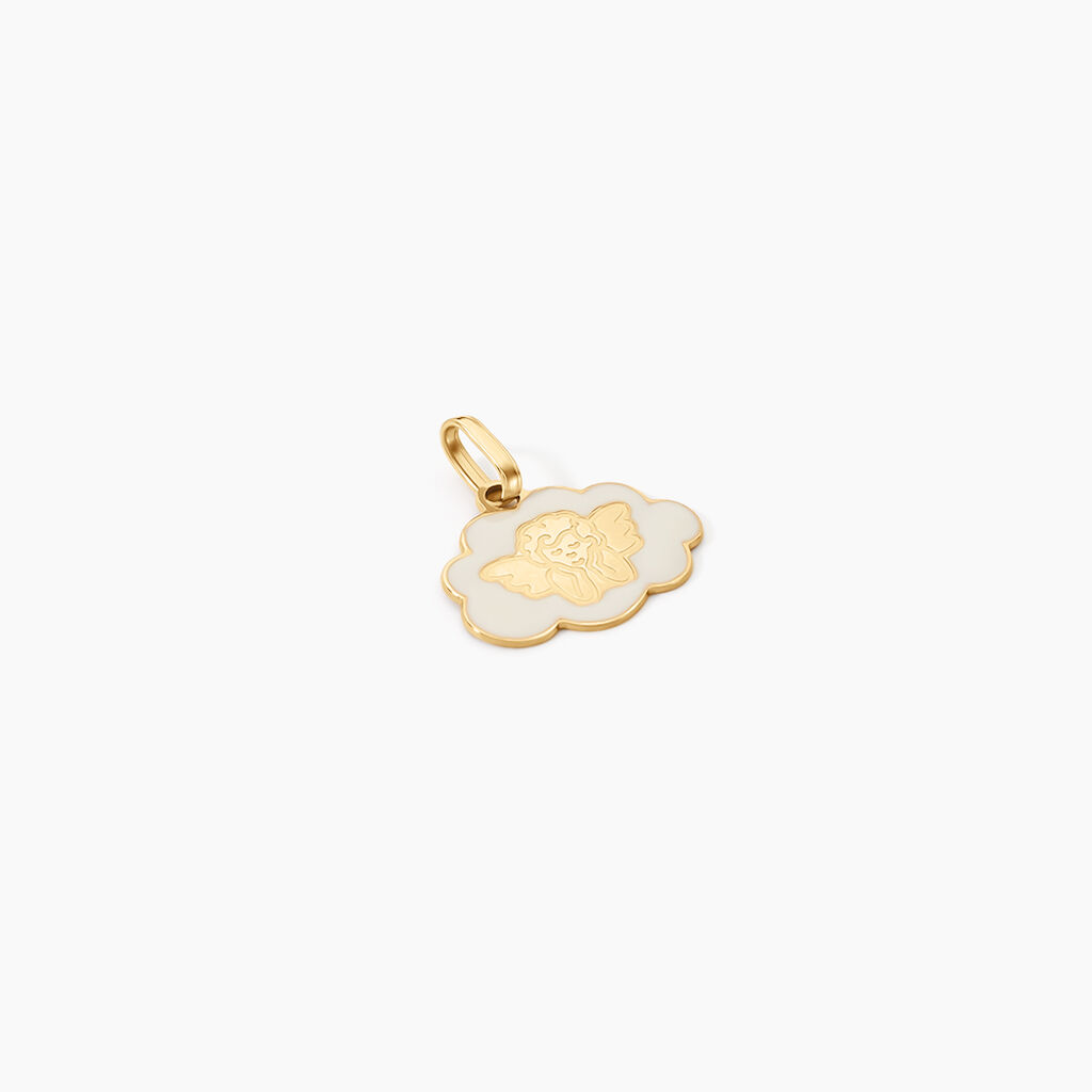 Pendentif Ange Nuage Or Jaune - Cadeaux de naissance Enfant | Histoire d’Or