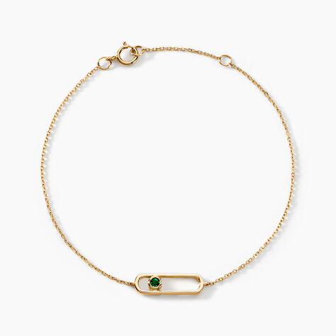 Bracelet Harmonie Or Jaune Emeraude - Bracelets Femme | Histoire d’Or